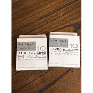 Sam Villa Signature Series 20pk Razor Blades Texturizing Mixed Blending Straight